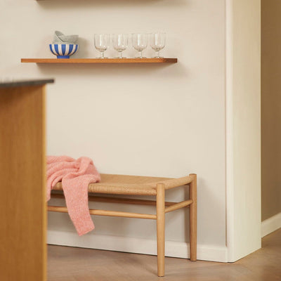 FDB Møbler J83B - Bench - Nordic Swan Ecolabel Oak Nature Lacquered Waterbased Nature by Jørgen Bækmark
