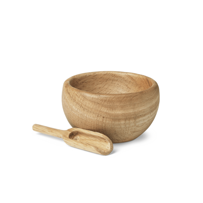 Kay Bojesen Menageri - Salt Cellar With Spoon, Oak, H: 1.6