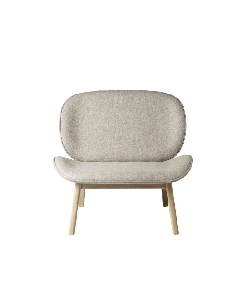 FDB Møbler L32 - Suru - Lounge Chair Oak Nature Lacquered Wales (DAW) Dark Beige Mottle by Carina Maria Mølgaard Nielsen