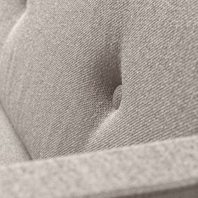 FDB Møbler L42 - Firhøj - 3 pers. couch Steel Metal Brushed PradaBeige-grey (024) by Unit10