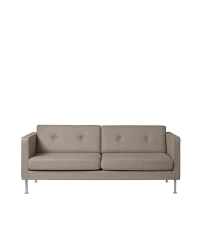 FDB Møbler L42 - Firhøj - 25 pers. couch Steel Metal Brushed MLFLight brown (Redbridge 26) by Unit10