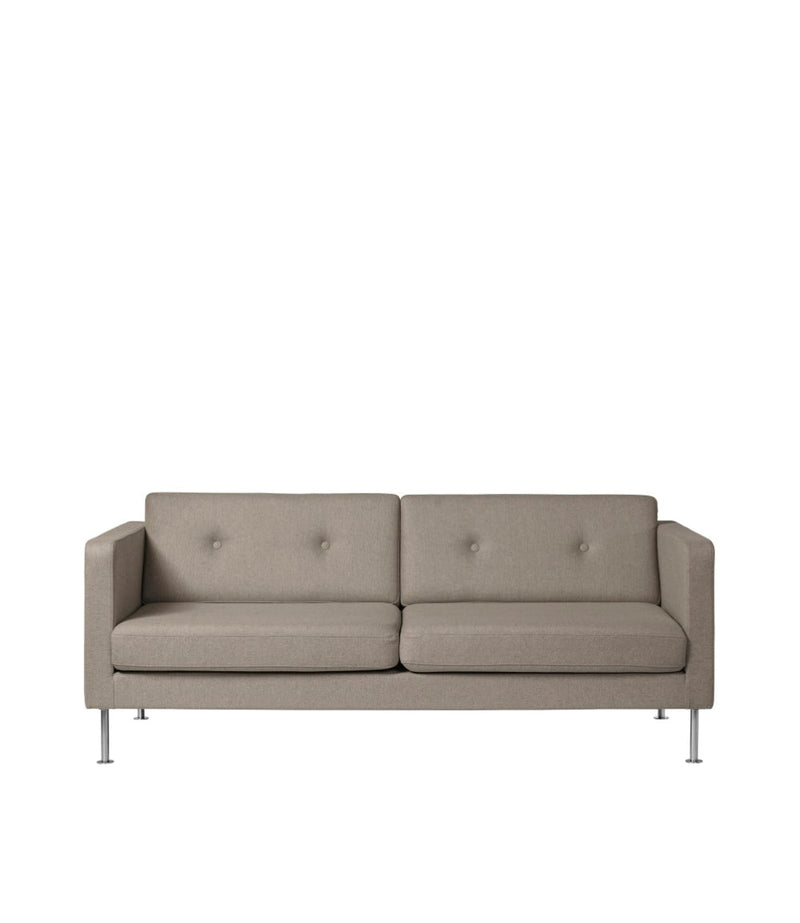 FDB Møbler L42 - Firhøj - 25 pers. couch Steel Metal Brushed MLFLight brown (Redbridge 26) by Unit10