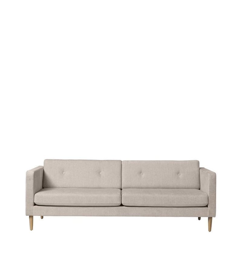 FDB Møbler L42 - Firhøj - 25 pers. couch Oak Nature Lacquered TangentBeige (213) by Unit10