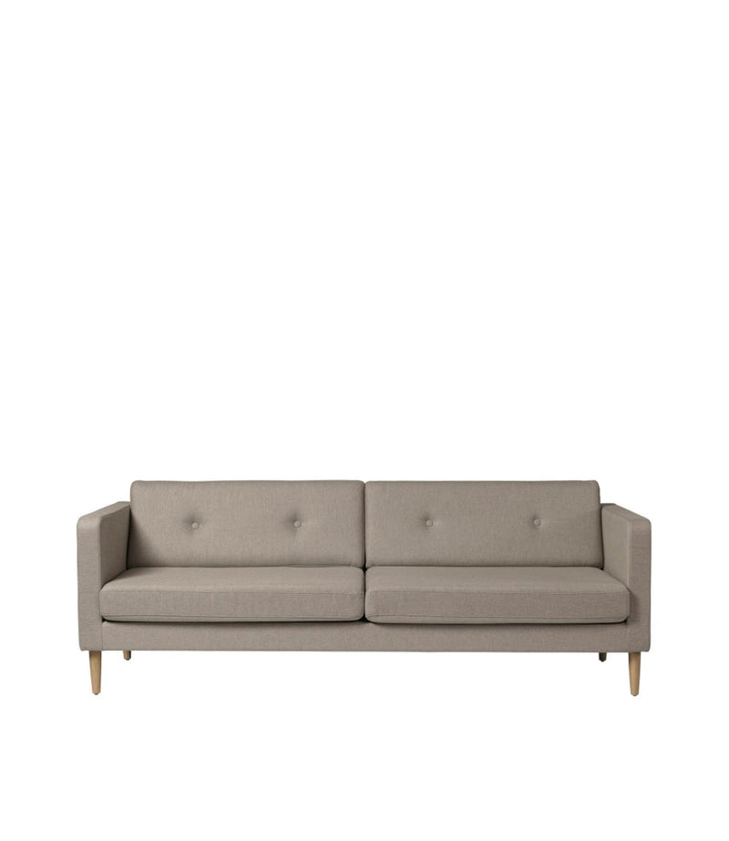 L42 - Firhøj - 2,5 pers. couch - Oak - Beige (61)