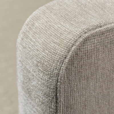 FDB Møbler L42 - Firhøj - 3 pers. couch Steel Metal Brushed TangentBeige (213) by Unit10