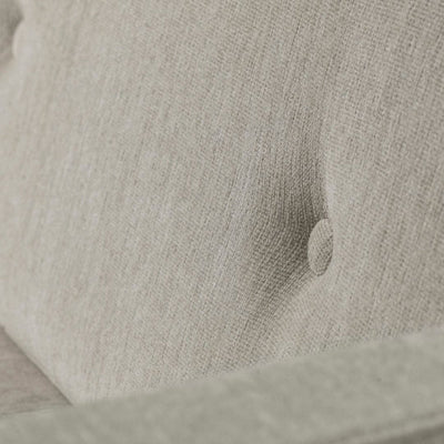 FDB Møbler L42 - Firhøj - 3 pers. couch Steel Metal Brushed TangentBeige (213) by Unit10