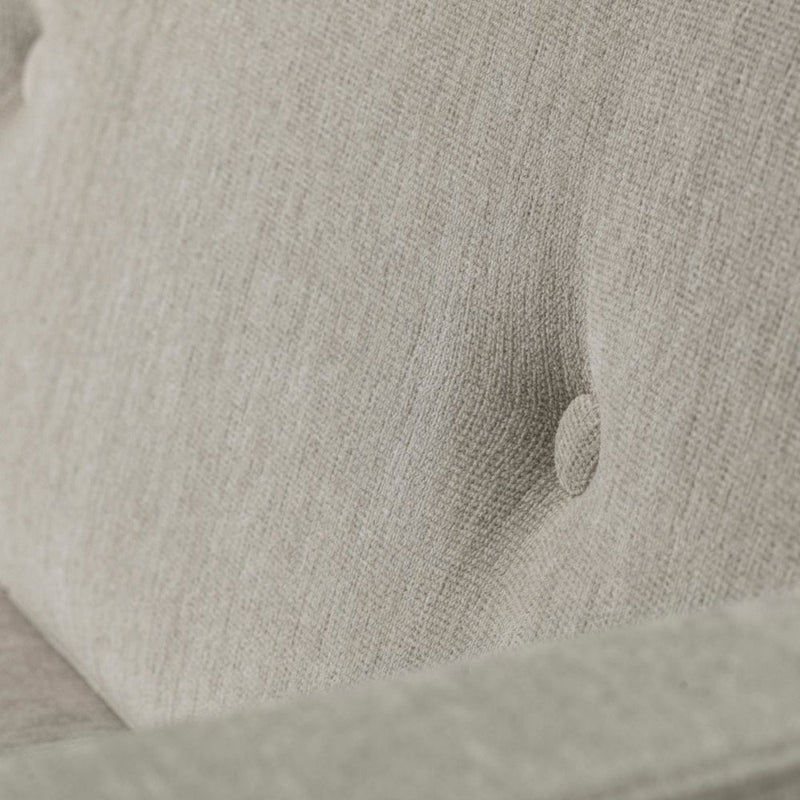 FDB Møbler L42 - Firhøj - 3 pers. couch Steel Metal Brushed TangentBeige (213) by Unit10