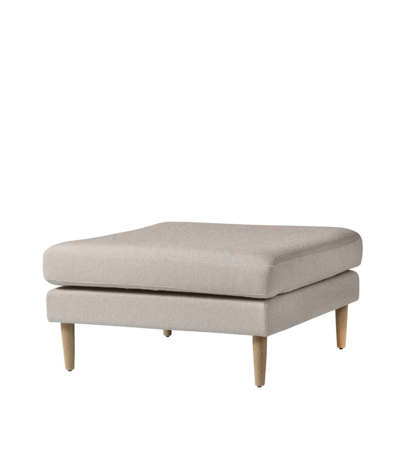 FDB Møbler L42 - Firhøj - Pouf Module 90 x 90 cm OakNature Lacquered PradaBeige-grey (024) by Unit10
