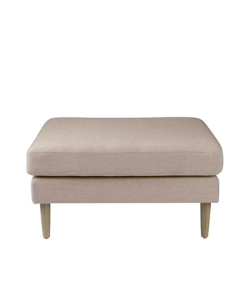 FDB Møbler L42 - Firhøj - Pouf Module 90 x 90 cm OakNature Lacquered MLFBeige (Upminster 20) by Unit10