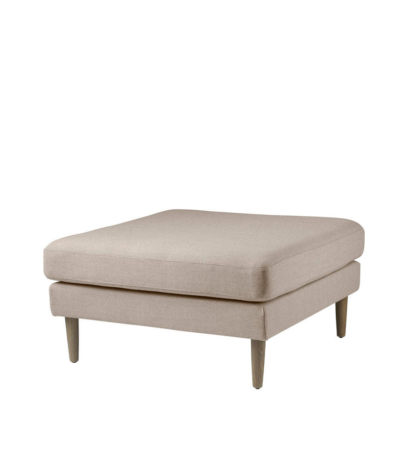 FDB Møbler L42 - Firhøj - Pouf Module 90 x 90 cm OakNature Lacquered MLFBeige (Upminster 20) by Unit10