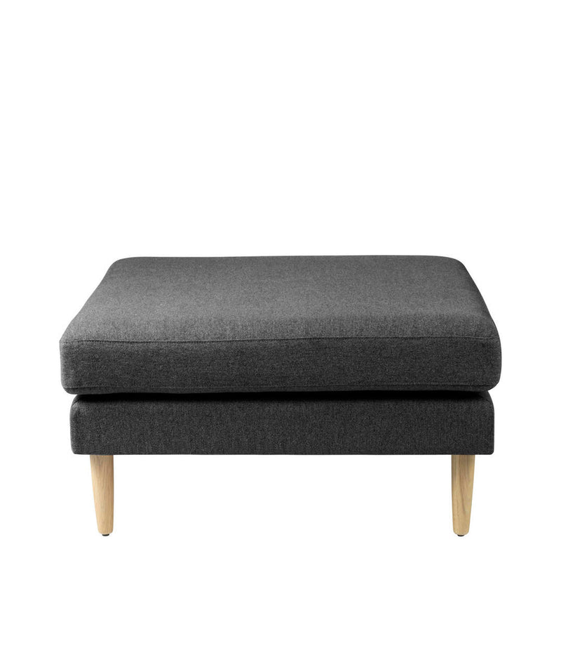 FDB Møbler L42 - Firhøj - Pouf Module 90 x 90 cm OakNature Lacquered MLFDark grey (Edgware 28) by Unit10