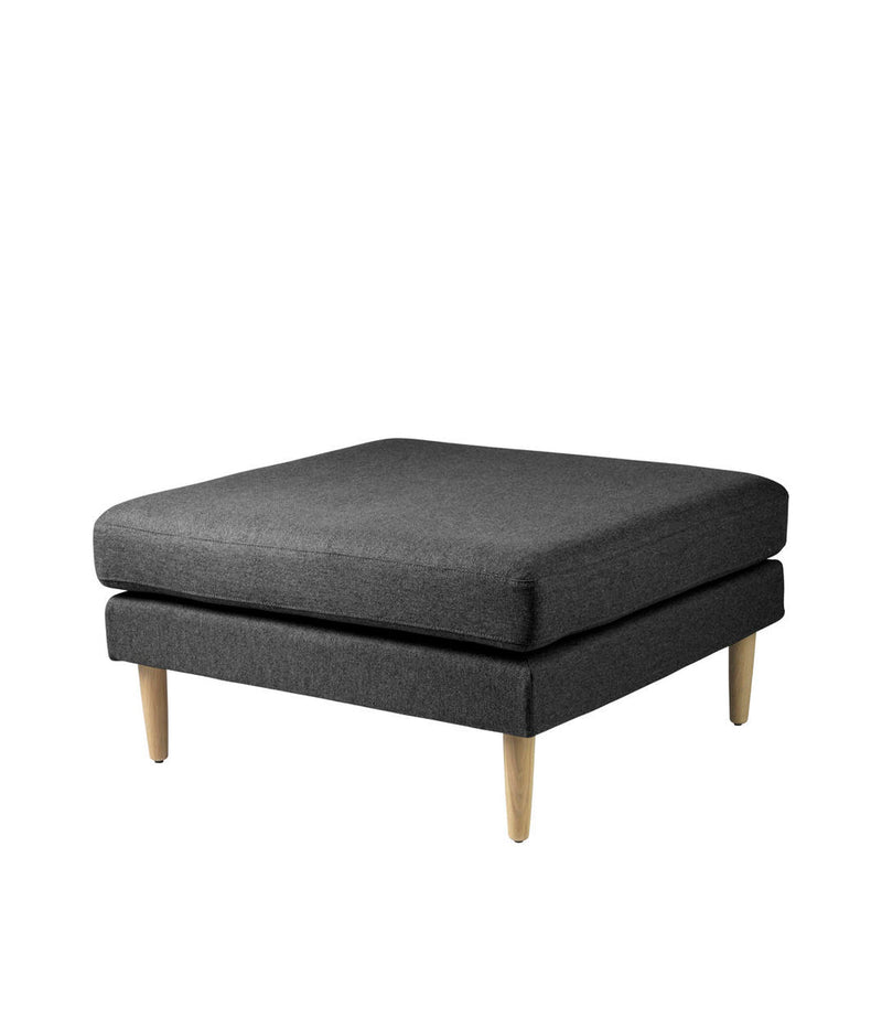FDB Møbler L42 - Firhøj - Pouf Module 90 x 90 cm OakNature Lacquered MLFDark grey (Edgware 28) by Unit10