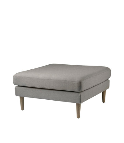 FDB Møbler L42 - Firhøj - Pouf Module 90 x 90 cm OakNature Lacquered Ploegwool GreybeigeMelange(78 by Unit10