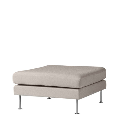 FDB Møbler L42 - Firhøj - Pouf Module 90 x 90 cm Steel Metal Brushed Prada Beige-grey (024) by Unit10