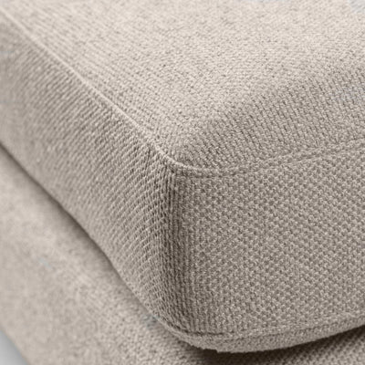 FDB Møbler L42 - Firhøj - Pouf Module 90 x 90 cm Steel Metal Brushed Prada Beige-grey (024) by Unit10