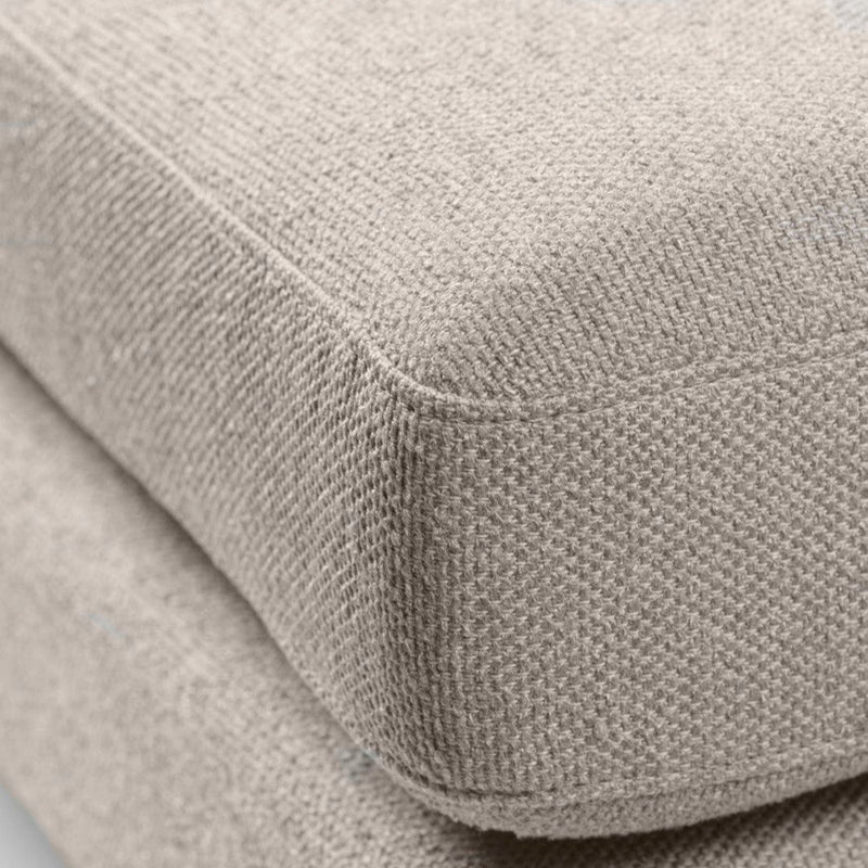 FDB Møbler L42 - Firhøj - Pouf Module 90 x 90 cm Steel Metal Brushed Prada Beige-grey (024) by Unit10