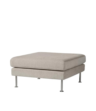 FDB Møbler L42 - Firhøj - Pouf Module 90 x 90 cm Steel MetalBrushed TangentBeige (213) by Unit10