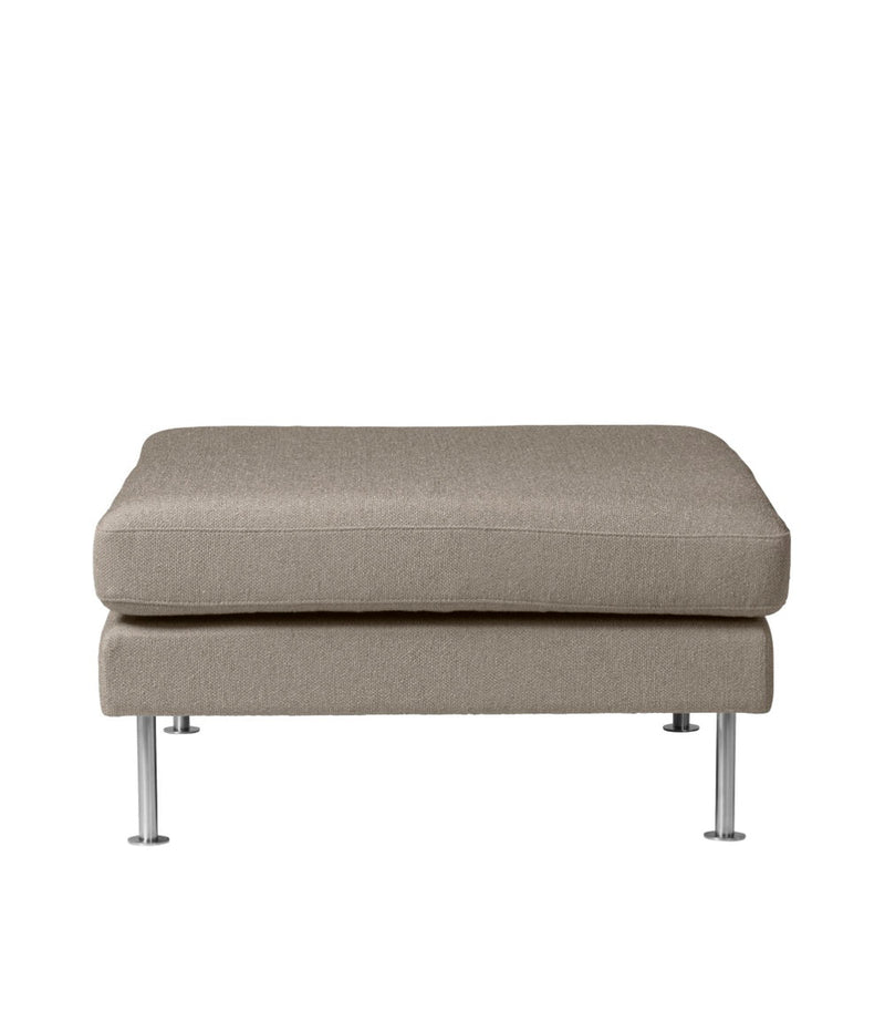 FDB Møbler L42 - Firhøj - Pouf Module 90 x 90 cm Steel MetalBrushed MLFLight brown (Redbridge61) by Unit10