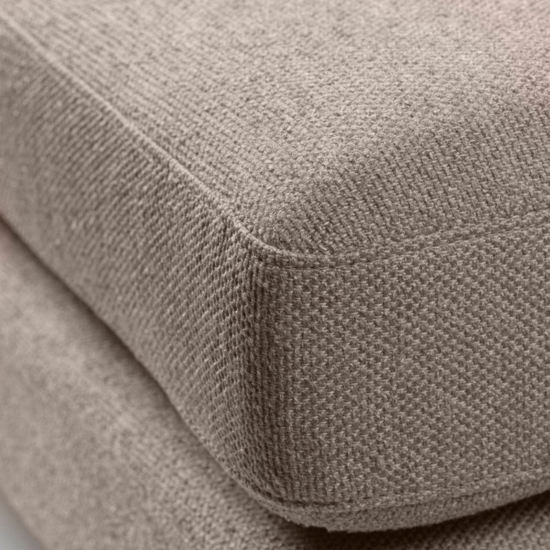 FDB Møbler L42 - Firhøj - Pouf Module 90 x 90 cm Steel MetalBrushed MLFLight brown (Redbridge61) by Unit10