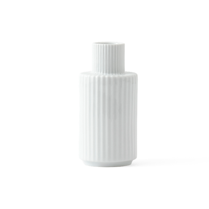 Lyngby Porcelæn Lyngby Candle Holder - White H: 4.3