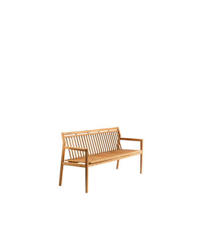 FDB Møbler M11 - Sammen - 3-Pers. Garden Bench W/ Backrest Teak Solid Nature Oiled by Thomas E. Alken