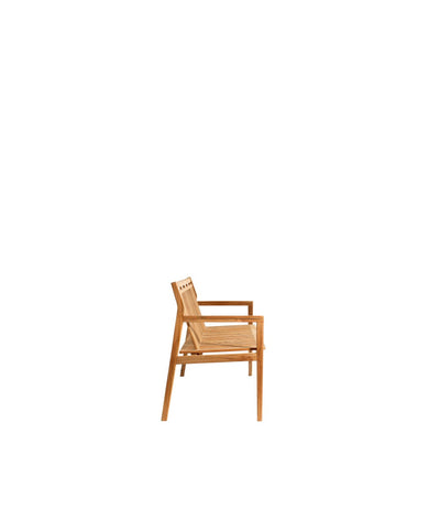 FDB Møbler M11 - Sammen - 3-Pers. Garden Bench W/ Backrest Teak Solid Nature Oiled by Thomas E. Alken
