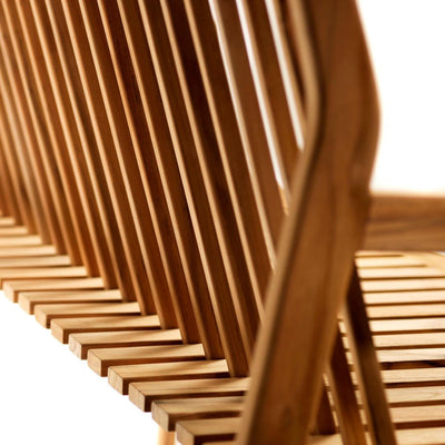 FDB Møbler M11 - Sammen - 3-Pers. Garden Bench W/ Backrest Teak Solid Nature Oiled by Thomas E. Alken