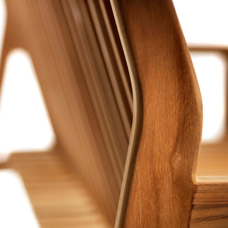 FDB Møbler M11 - Sammen - 3-Pers. Garden Bench W/ Backrest Teak Solid Nature Oiled by Thomas E. Alken