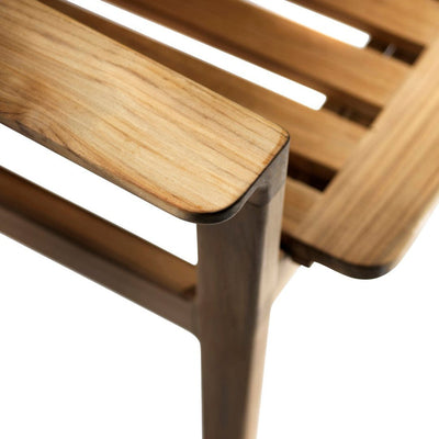 FDB Møbler M12 - Sammen - 2-Pers. Garden Bench W/ Backrest Teak Solid Nature Oiled by Thomas E. Alken