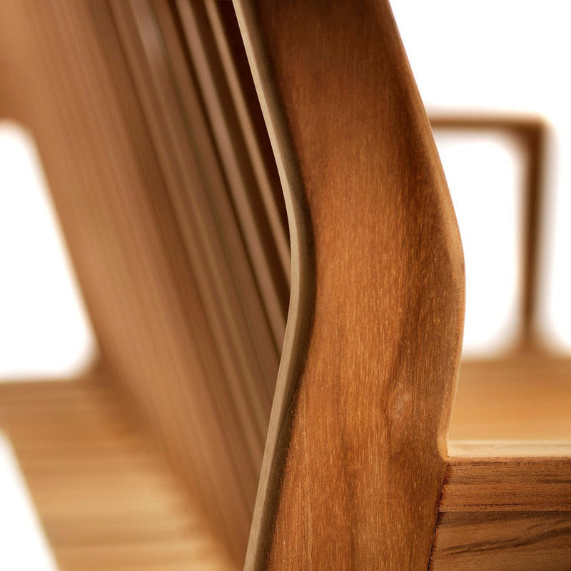 FDB Møbler M12 - Sammen - 2-Pers. Garden Bench W/ Backrest Teak Solid Nature Oiled by Thomas E. Alken