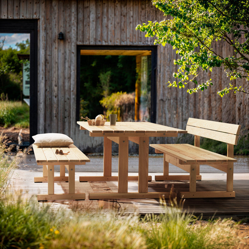 FDB Møbler M16 - Ermelunden - Bench With Backrest Pine Nature Oiled by Børge Mogensen