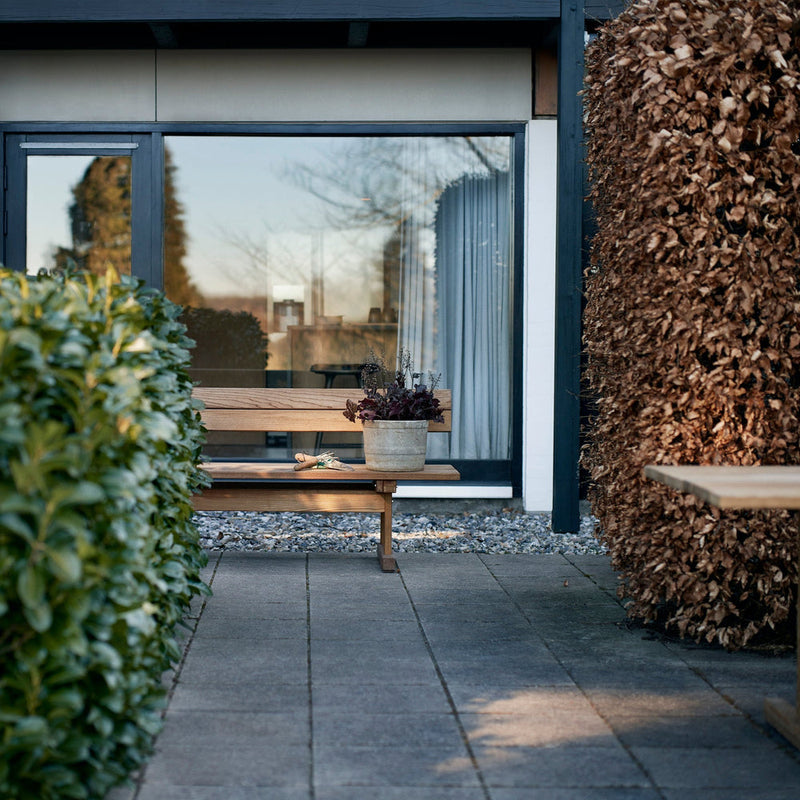FDB Møbler M16 - Ermelunden - Bench With Backrest Thermo Ash Nature Oiled by Børge Mogensen