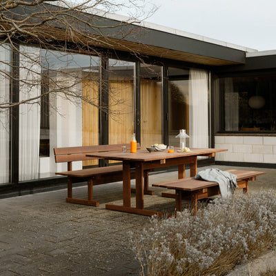 FDB Møbler M16 - Ermelunden - Bench With Backrest Thermo Ash Nature Oiled by Børge Mogensen