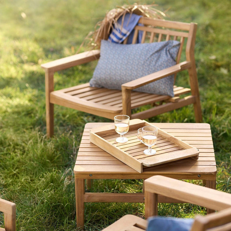FDB Møbler M19 - Sammen - Lounge Table 61.5 x 61.5 x 33 cm Teak Solid Nature Oiled by Thomas E. Alken