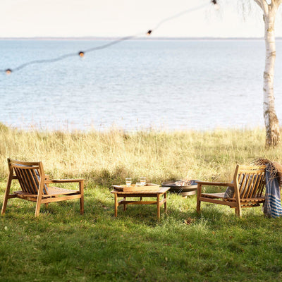 FDB Møbler M19 - Sammen - Lounge Table 61.5 x 61.5 x 33 cm Teak Solid Nature Oiled by Thomas E. Alken