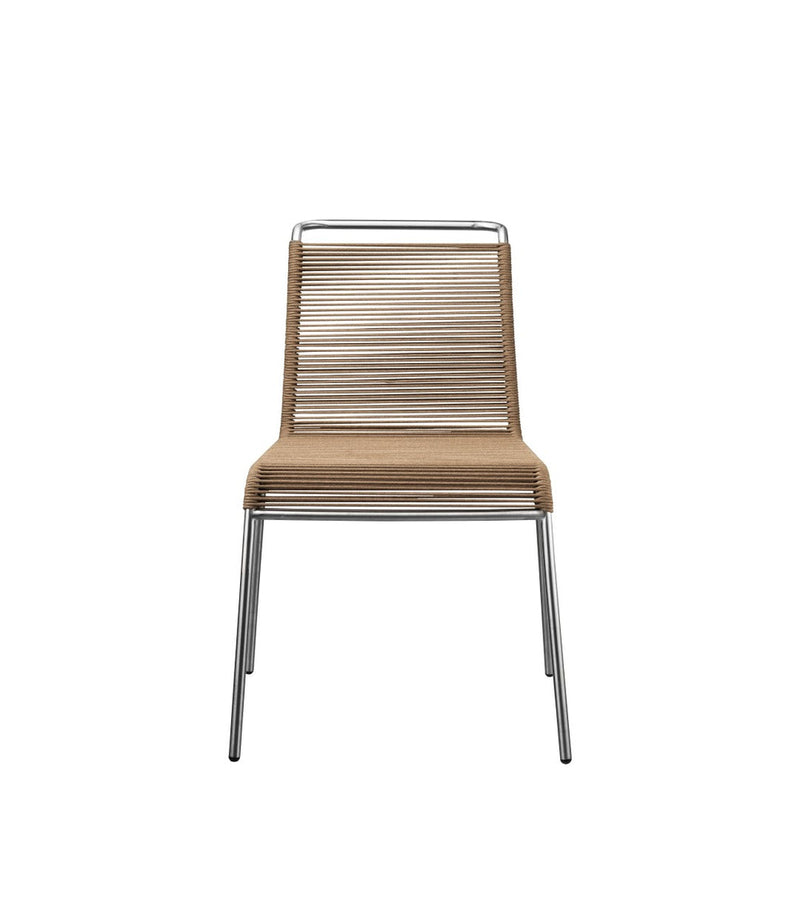 FDB Møbler M20 - Teglgaard - Cord Chair Stainless Steel Metal Colored Brushed Brown Mixed by Salto & Sigsgaard