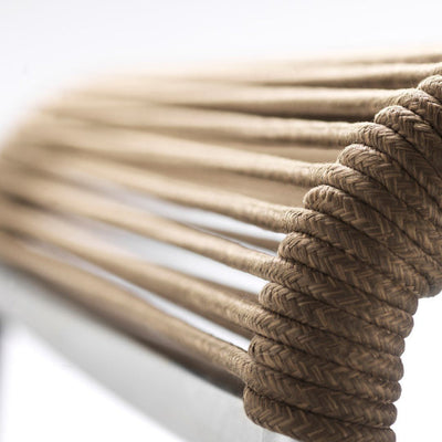 FDB Møbler M20 - Teglgaard - Cord Chair Stainless Steel Metal Colored Brushed Brown Mixed by Salto & Sigsgaard