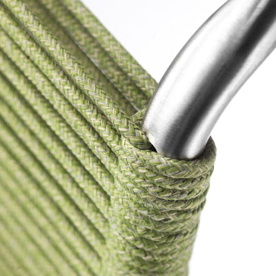 FDB Møbler M20 - Teglgaard - Cord Chair Stainless Steel Metal Colored Brushed Green Mixed by Salto & Sigsgaard