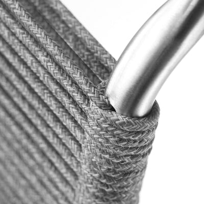 FDB Møbler M20 - Teglgaard - Cord Chair Stainless Steel Metal Colored Brushed Light Grey Mixed by Salto & Sigsgaard
