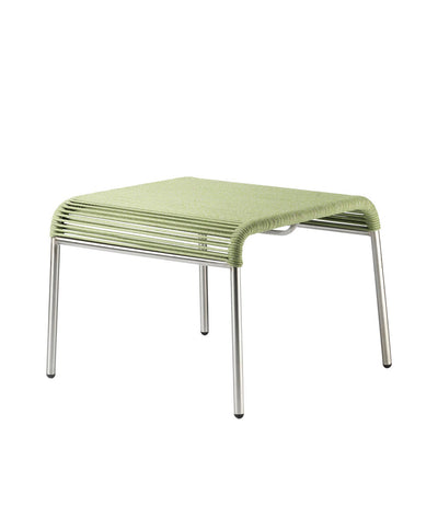 FDB Møbler M20S - Teglgaard - Cord Footrest Stainless Steel Metal Colored Brushed Green Mixed by Salto & Sigsgaard