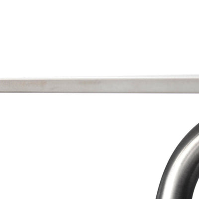 FDB Møbler M21 - Teglgaard - Garden Table Stainless Steel Metal Colored Untreated Stone 90x1 by Salto & Sigsgaard