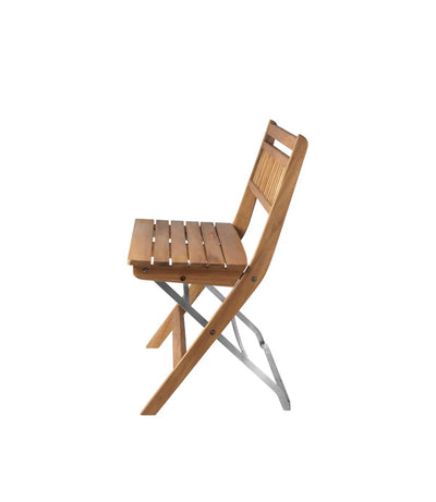 FDB Møbler M24 - Lilleø - Balcony Bench Stainless Steel Teak Solid Nature Oiled by Thomas E. Alken