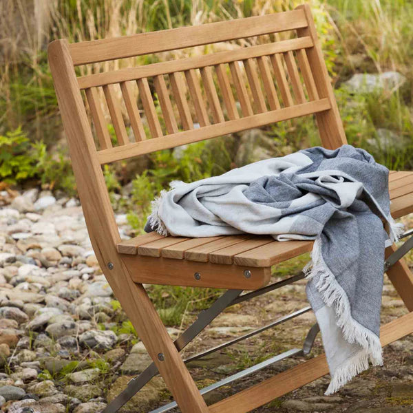 FDB Møbler M24 - Lilleø - Balcony Bench Stainless Steel Teak Solid Nature Oiled by Thomas E. Alken