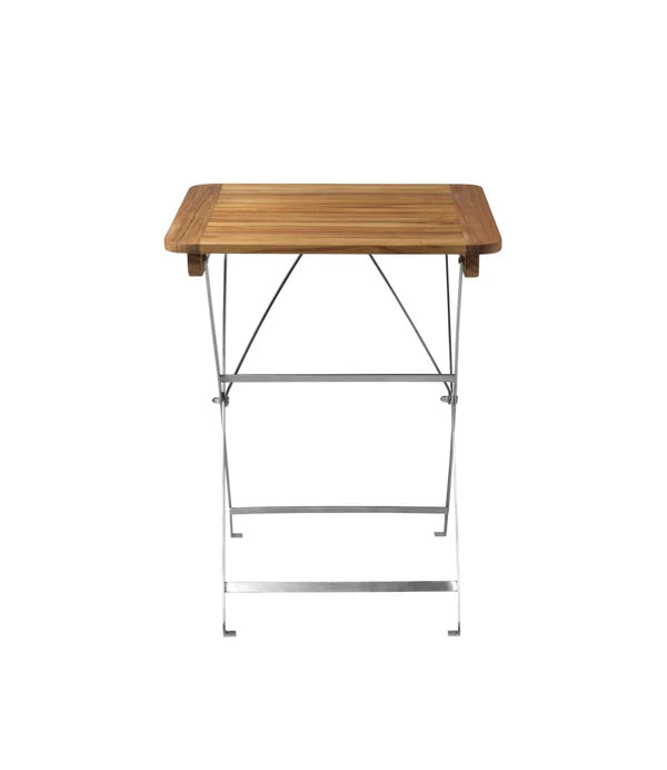 FDB Møbler M26 - Lilleø - Balcony Table Stainless Steel Teak Solid Nature Oiled by Thomas E. Alken