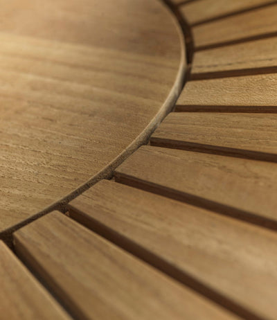 FDB Møbler M27 - Sammen - Round Garden Table Teak Solid Nature Oiled by Thomas E. Alken