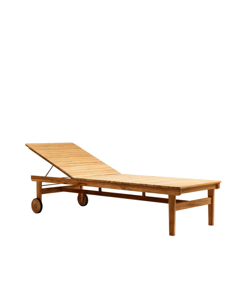 FDB Møbler M8 - Sammen - Sun Lounger Teak Solid Nature Oiled by Thomas E. Alken