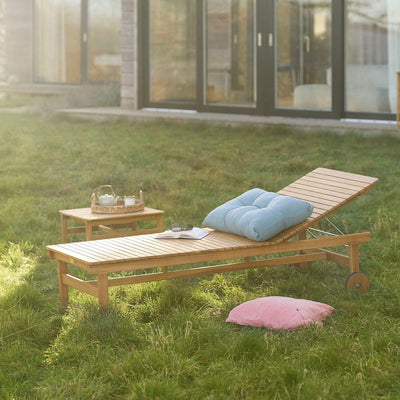 FDB Møbler M8 - Sammen - Sun Lounger Teak Solid Nature Oiled by Thomas E. Alken