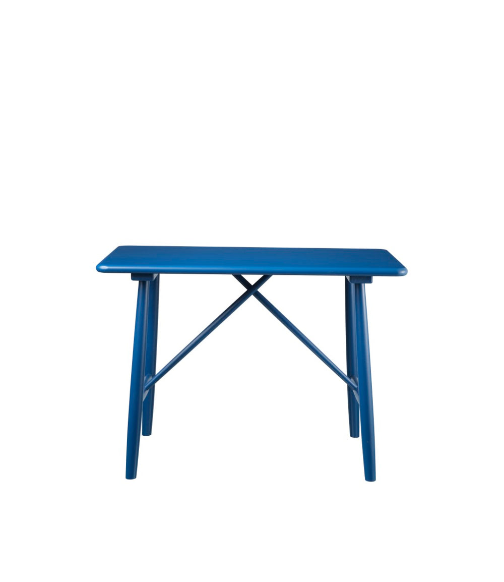 FDB Møbler P10 - Children’s Table - Nordic Swan Ecolabel Beech Solid Blue (NCS 5040-R80B) Painted Waterbased by Børge Mogensen