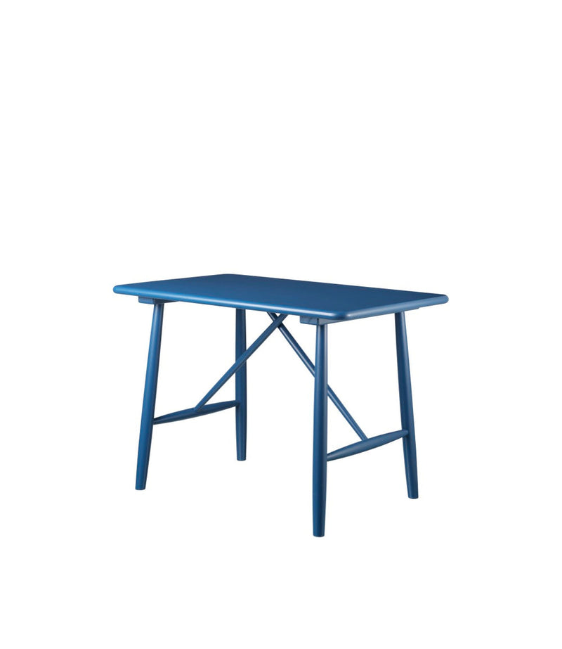 FDB Møbler P10 - Children’s Table - Nordic Swan Ecolabel Beech Solid Blue (NCS 5040-R80B) Painted Waterbased by Børge Mogensen