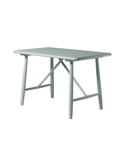FDB Møbler P10 - Children's Table - Nordic Swan Ecolabel Beech Solid Blue Grey (NCS S2005-G10Y) Painted Waterbased by Børge Mogensen